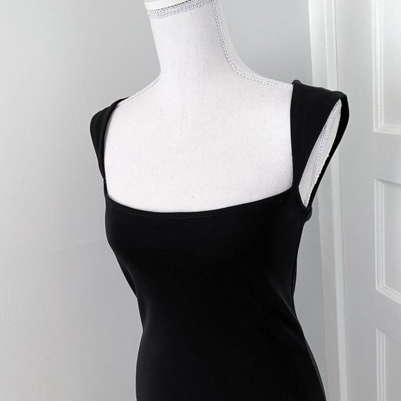 Betsey Johnson 2000s Y2K Vintage Black Midi Dress - Picture 3 of 12